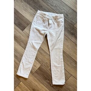 LOFT Modern Skinny Crop White Denim Jeans Women's Size 25/0